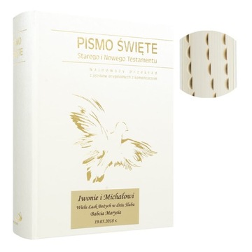 PISMO ŚWIĘTE DUŻE LUX+GRAWER PAMIĄTKA ŚLUBU KOMUNI