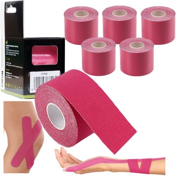 5x TEJPY Plastry kinesio kinesiotaping tape CIRON 5m TAŚMA kinezjologiczna