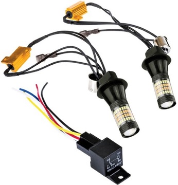 2в1 СВЕТОДИОДНЫЕ ДНЕВНЫЕ ОГНИ + ПОВОРОТНИКИ DRL PY21W НАБОР СВЕТОДИОДОВ