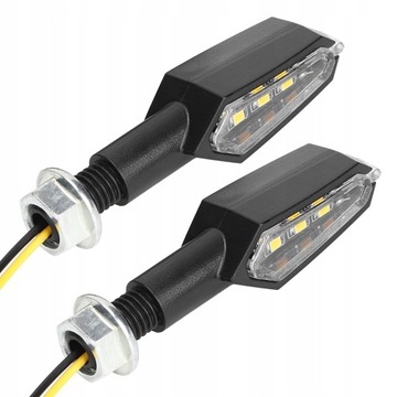 KIERUNKOWSKAZ LED LAMPKA DWUSTRONNE MOTOCYKLOWE DLA HONDA KAWASAKI DUCATI