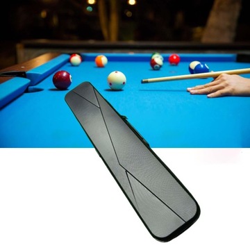 1/2 Bilard Stick Case Organizer na akcesoria Profesjonalny czarny z zamkiem