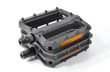 Противоскользящие педали на платформе CUBE ACID черного цвета.