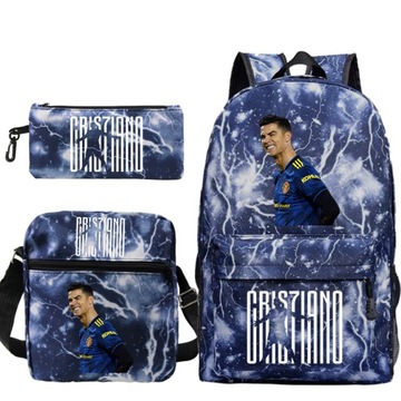 КОМПЛЕКТ CRISTIANO RONALDO, РЮКЗАК, СУМКА, ЧЕХОЛ-ПЕНСИНЕР