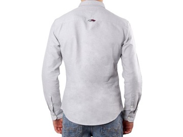 Koszula męska Tommy Jeans TJM COTTON OXFORD SHIRT LIGHT GREY