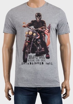 Brave Soul Motorcycles RIDE OR DIE HARLEY SKULL L