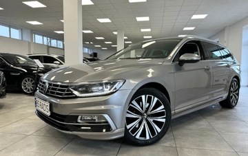 Volkswagen Passat B8 Variant 2.0 TDI BlueMotion SCR 150KM 2018 Volkswagen Passat R Line B8 grzane fotele i kierownica kamera hak