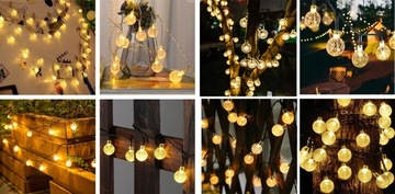 СВЕТОДИОДНЫЕ СОЛНЕЧНЫЕ ЛАМПЫ САДОВАЯ ГИРЛЯНДИЯ ПОДВЕСНЫЕ 5М ОГНИ САДОВЫЕ УКРАШЕНИЯ