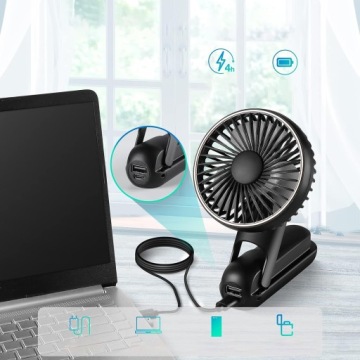 МИНИ-ВЕНТИЛЯТОР, НАСТОЙНЫЙ ВЕНТИЛЯТОР, РУЧНОЙ ВЕНТИЛЯТОР, СКЛАДНОЙ, USB, 5 РЕЖИМОВ