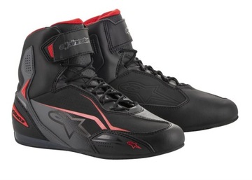 ALPINESTARS NISKIE BUTY MOTOCYKLOWE TURYSTYCZNE FASTER-3 BLACK RED 44