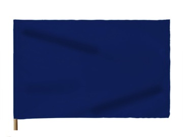 FLAGA GRANATOWA NIEBIESKA 80x50 cm Sygnałowa Wyścigowa - tunel na kij