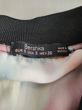 BERSHKA Kolorowa DŁUŻSZA BLUZA na ZAMEK rozm S