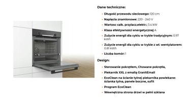 CZARNY ZESTAW BOSCH piekarnik + płyta gazowa szklana