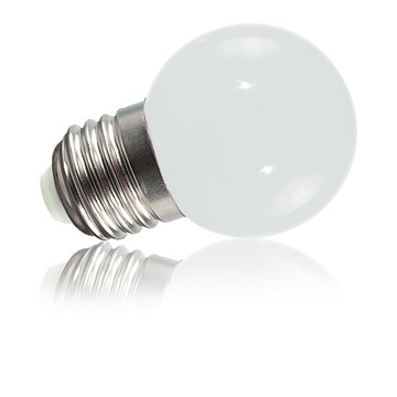 ŻARÓWKA LED G45 3W E27 CIEPŁY BIAŁY KULKA