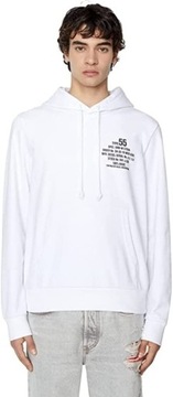 Diesel Bluza z kapturem biała 3XL Logo S-Gym K26
