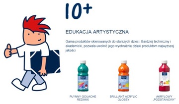 LEFRANC BOURGEOIS FARBA SZKOLNA W BUTELCE AKRYLOWA 500ML NIEBIESKA