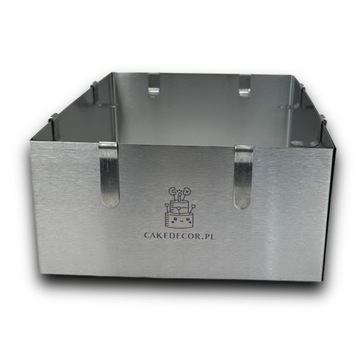 Регулируемый прямоугольный край, 10 см, форма для торта + булавки, набор булавок.