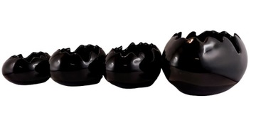 ЧЕРНАЯ РАКУШКА, МАЛЕНЬКАЯ КРЫШКА, ЦВЕТОЧНЫЙ ГОРШОК, ЧАША