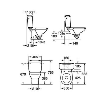ВИКТОРИЯ о/вертикальный унитаз