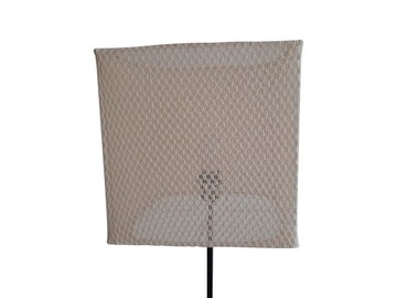 ABAŻUR KLOSZ KWADRAT 35X35X35 KORONKA ECRU E27