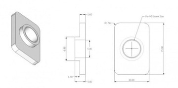 КОМПЛЕКТ: 25 X Т-ГАЙКИ M5 СКОРОСТНОЙ КЛЮЧ МОЛОТКА