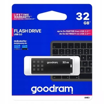 PAMIĘĆ PRZENOŚNA TYPU PENDRIVE GOODRAM UME3 32GB USB 3.2