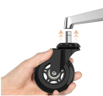 5шт резиновые колеса для стульев с шарикоподшипниками