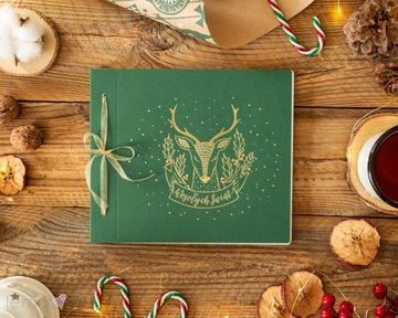 Фотоальбом РОЖДЕСТВЕНСКИЙ олень наклеенный 13х18 фото 10х15