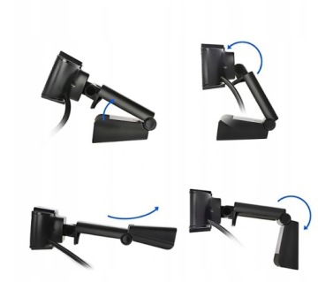 KAMERA INTERNETOWA KAMERKA FULL HD 1080p USB MIKROFONEM Laptopa Komputera