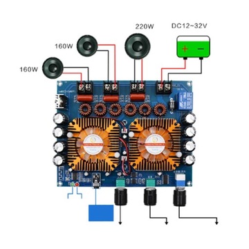 Плата усилителя Bluetooth Digital Power 2.1