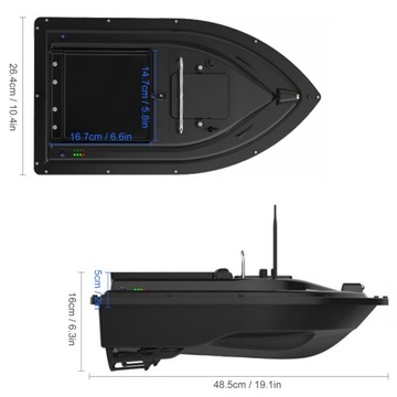 Лодка с GPS-приманкой D16B 500M RC Аккумуляторная приманка 2 кг 5200 мАч