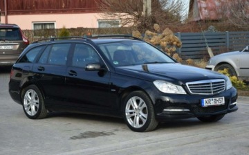Mercedes Klasa C W204 Kombi T204 1.6 180 K BlueEFFICIENCY 156KM 2012 Mercedes-Benz Klasa C 1.6B 2012r Lift Led Navi 2 KPL KOL Oryginal Lakier S