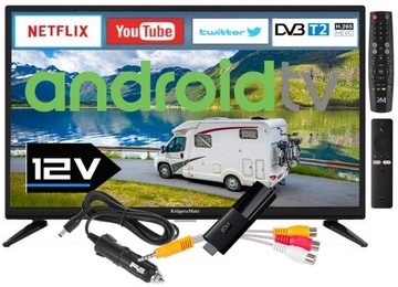 SMART ANDROID TV 24 ДЮЙМА, 12 В КЕМПЕР-ЯХТА