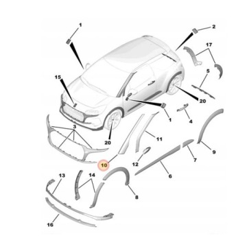 НАКЛЕЙКА НА СТОЙКУ DS3