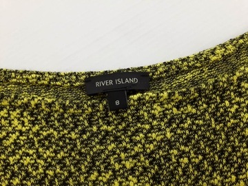 RIVER ISLAND oversizowy SWETEREK w melanż _ 34