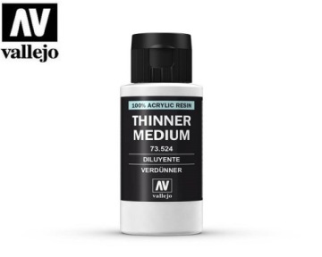 Vallejo 73524 Thinner Medium 60ml - Rozcieńczalnik 24H