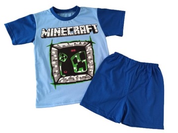 Piżama bawełniana krótki rękaw 146 MINECRAFT