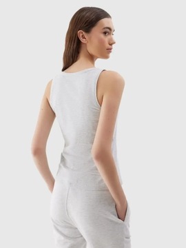 ЖЕНСКАЯ ФУТБОЛКА 4F ХЛОПКОВЫЙ ТОП С БРЕМЯМИ SS24F041