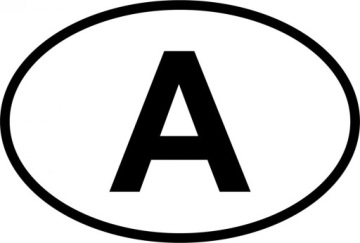 Наклейка на автомобиль Австрия - A
