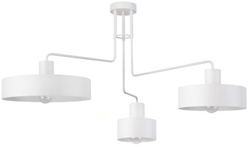 Designerski Nowoczesny SIGMA VASCO 3 BIAŁY plafon LED