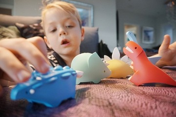 HalfToys Магнитный складной стегозавр с книгой