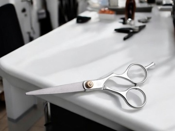 НОЖНИЦЫ ПАРИКМАХЕРСКИЕ ОСТРЫЕ ПРЯМЫЕ СТАЛЬНЫЕ ДЛЯ ВОЛОС