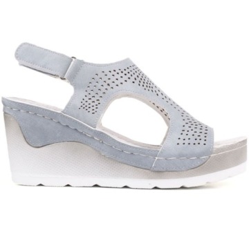 Sandały szare 3 Tiffany 39 Szary