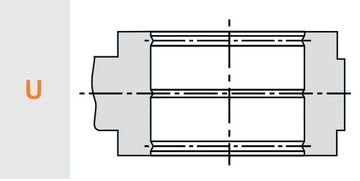 Прага зажим для труб Pex-Al-Pex 16-20-25 U / Energotytan POL Калибровка