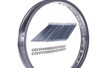 SIMSON S51 S50 RAFKA FELGA 16 OBRĘCZ ALUMINIUM + SZPRYCHY CHROMOWANE