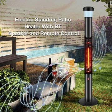 ГАЛОГЕННЫЙ РАДИАТОР 3в1 РАДИАТОР BLUETOOTH ДИНАМИК СВЕТОДИОДНАЯ ЛАМПА 4 ЦВЕТА ПУЛЬТ ДИСТАНЦИОННОГО УПРАВЛЕНИЯ