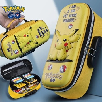 БОЛЬШОЙ РАСШИРЯЕМЫЙ ШКОЛЬНЫЙ ЧЕХОЛ POKEMON GO PIKACHU 3D УЗОРЫ ЖЕЛТОГО