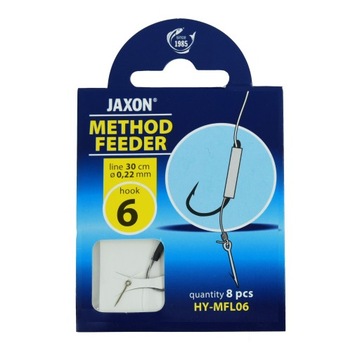 HAK JAXON M.FEEDER+PRZYPON 0.22mm r.6 op/8szt