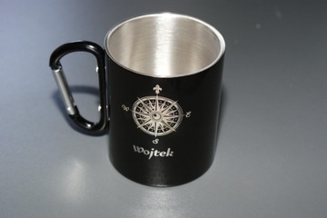 Туристическая кружка с ГРАВИРОВКОЙ, горная звезда подарок