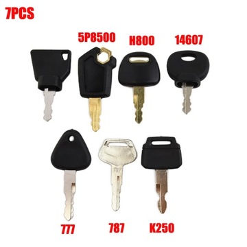 7 zapłon PC Keys koparka zestaw kluczy do mas