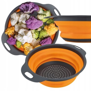 СКЛАДНОЙ СИЛИКОНОВЫЙ ДУРШРУГ СИЛЬНИК СИТО С РУЧКАМИ